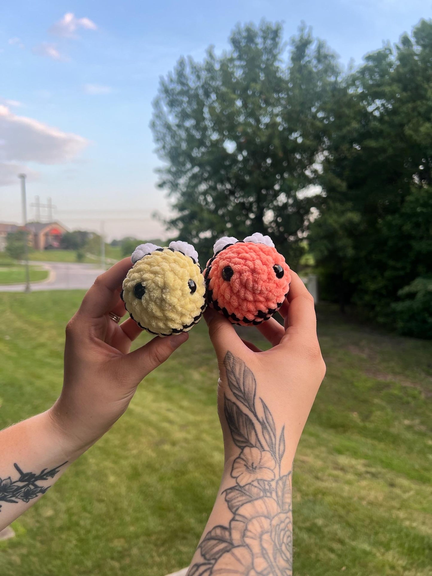 Crochet Bobble Bees
