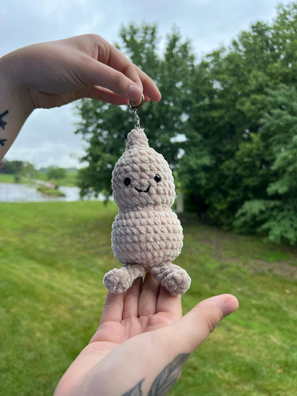 Crochet Peanut Bag Charm