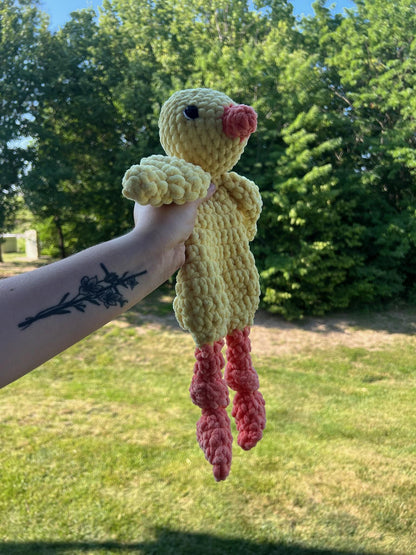 Crochet Frog and Chick Lovey