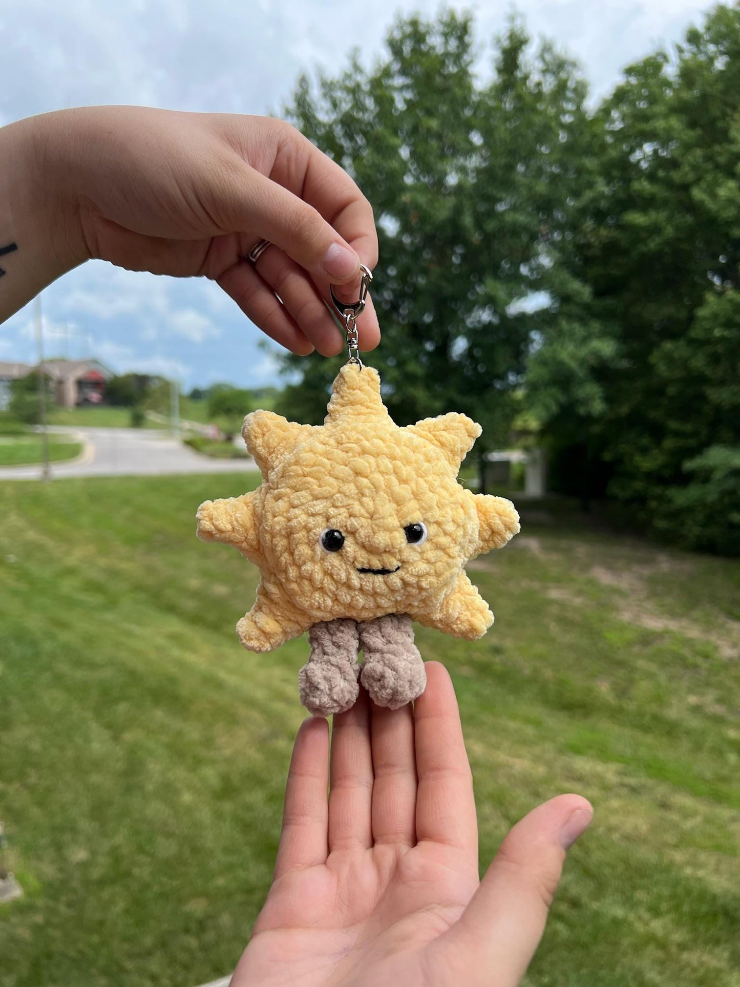 Crochet Sun Bag Charm