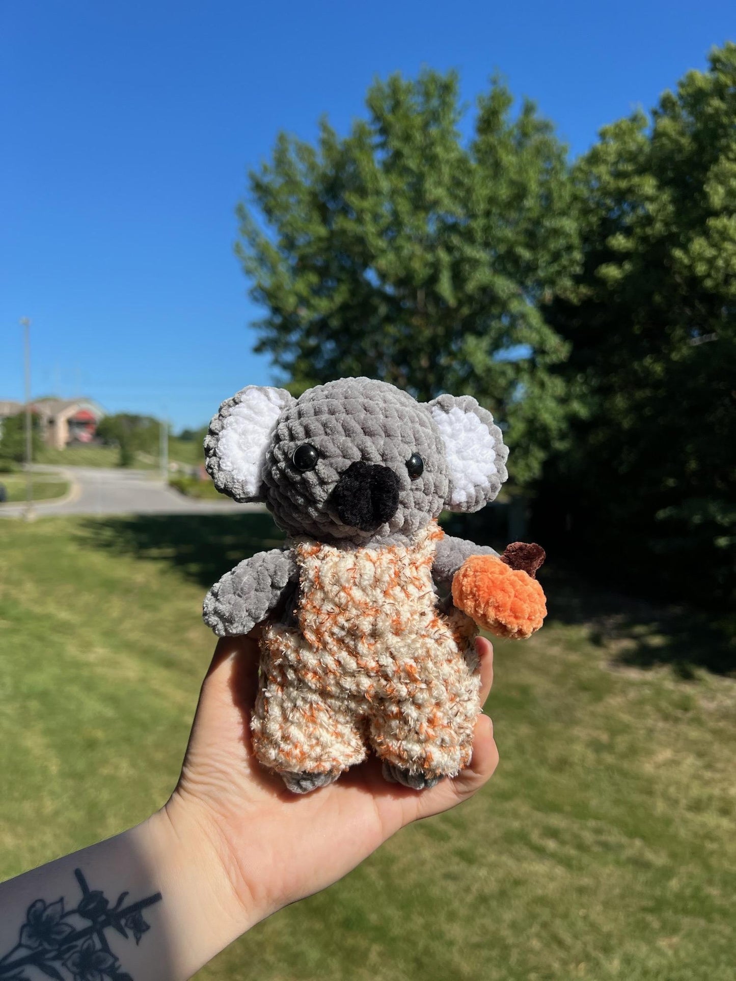 Crochet Pumpkin Spice Koala