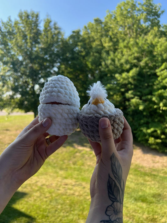 Crochet Chick in Egg