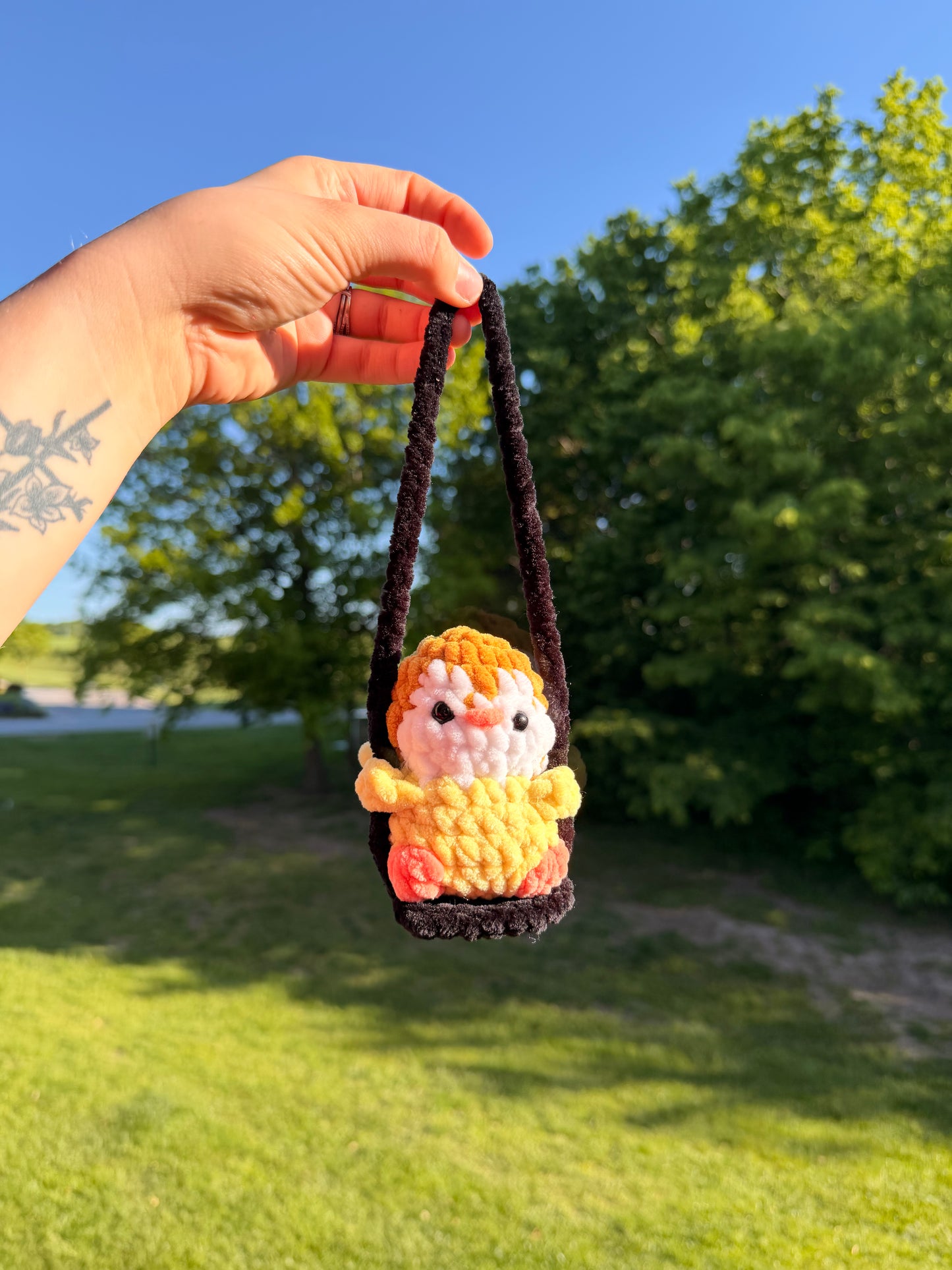 Crochet Penguin Swing