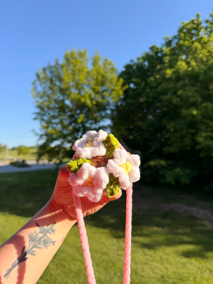 Crochet Hanging Flower Pot