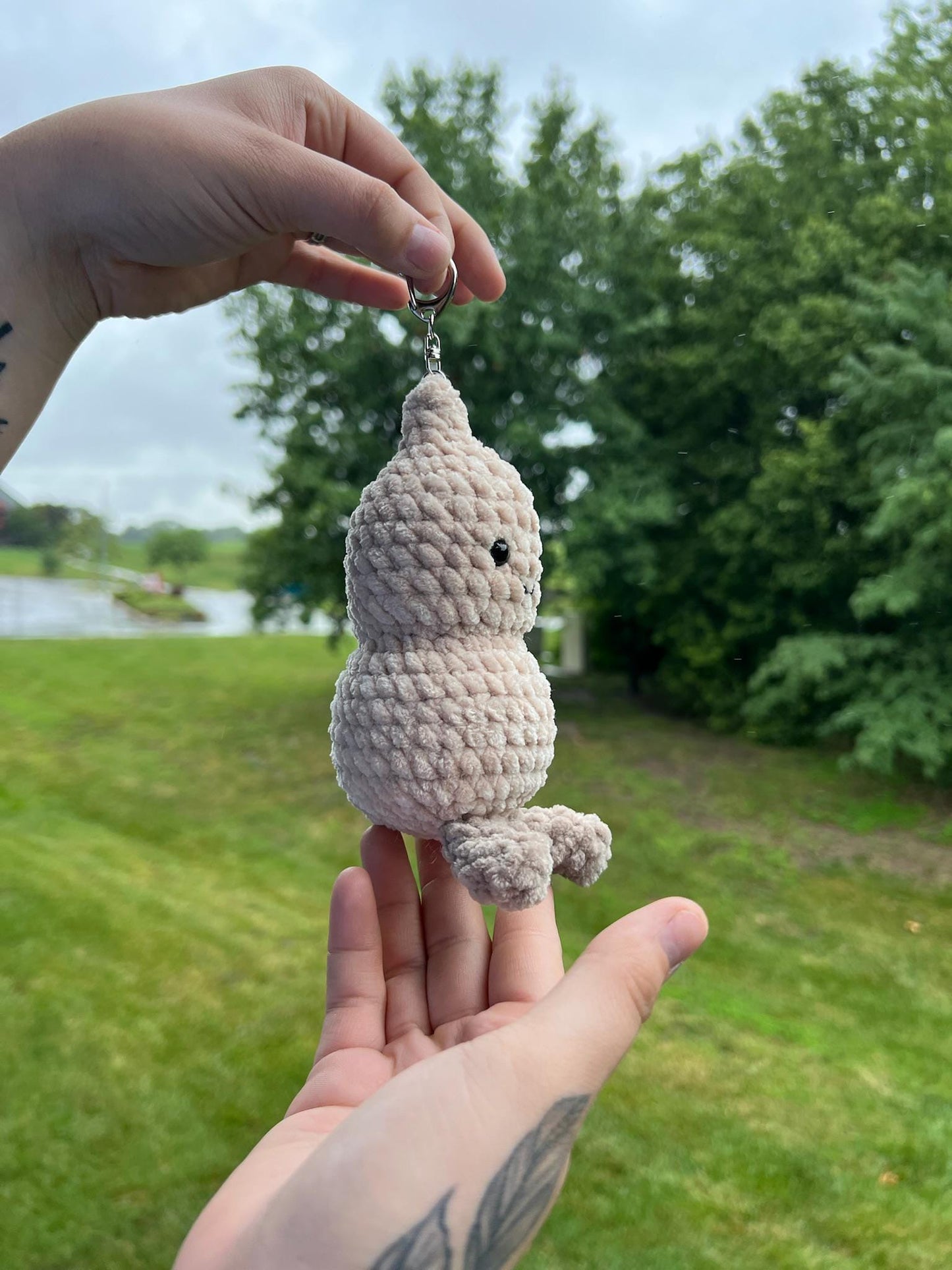 Crochet Peanut Bag Charm