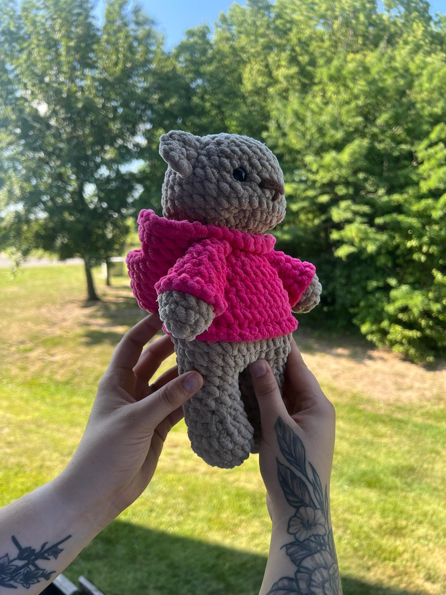 Crochet Bears in Hoodies