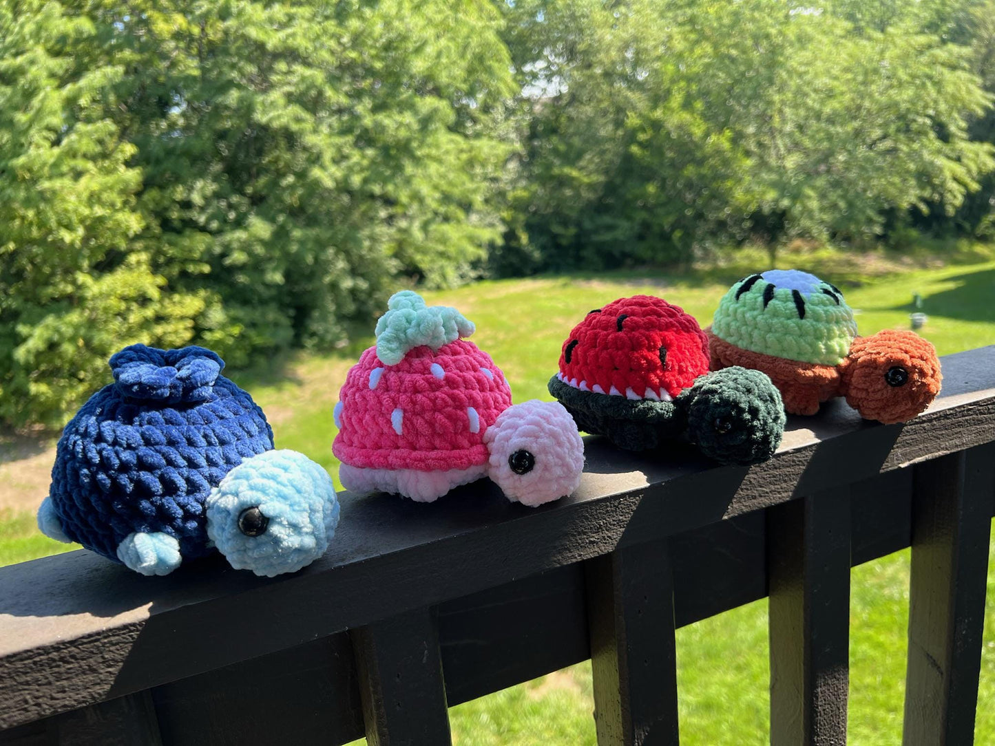 Crochet Fruit Turtles