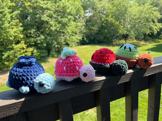 Crochet Fruit Turtles